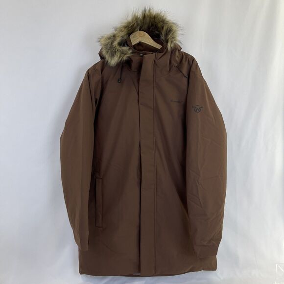 MOOSEJAW MJ Hooded Down Parka Jacket | Tall Walnut | Men’s Size Large | NEW - Picture 1 of 12